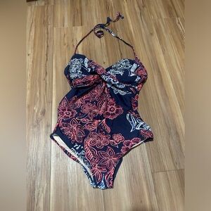 Isabela Maternity One Piece Floral Tropical Swimsuit Size Medium